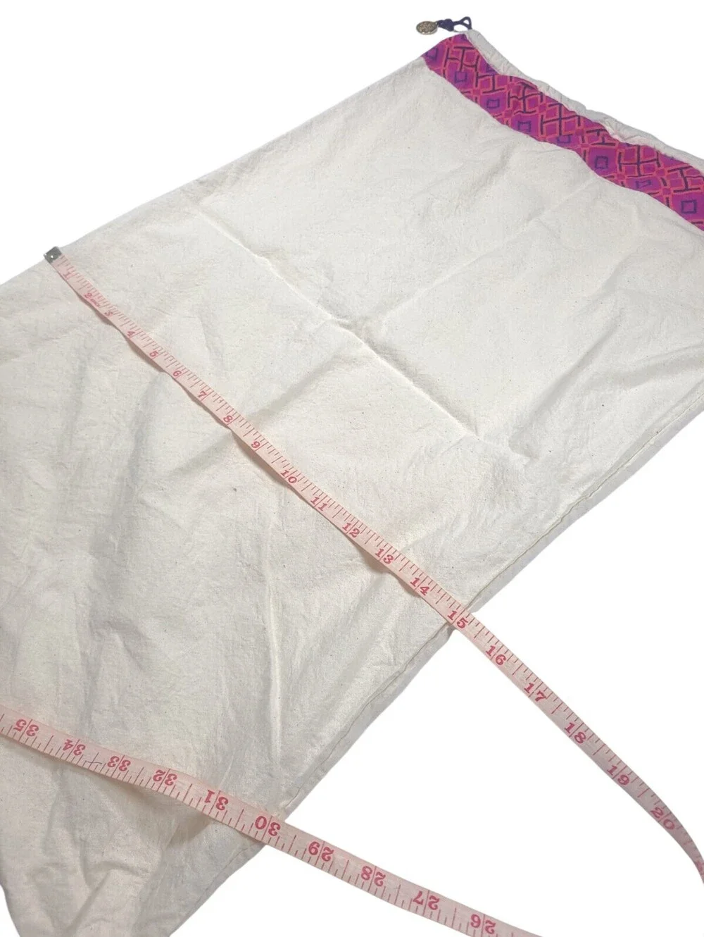 Tory Burch Dust Bag 25x15 Drawstring Handbag Purse Storage Cover Pink Logo